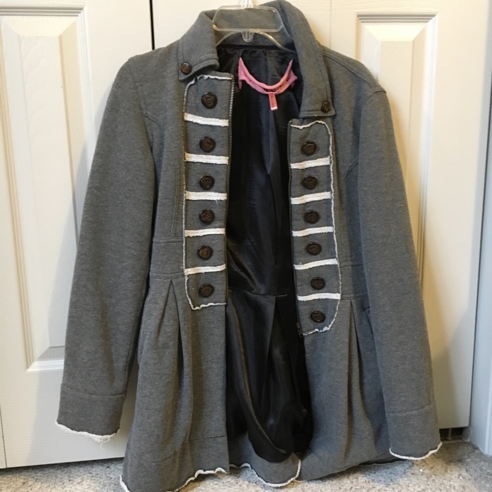 Grey Peacoat